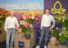 Niels Drukhorn en Daan Vermeer zijn bij Van den Bos dé mannen van de freesia.